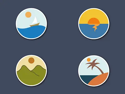 Minimal Nature Illustrations branding design graphic design illustration logo ui vector