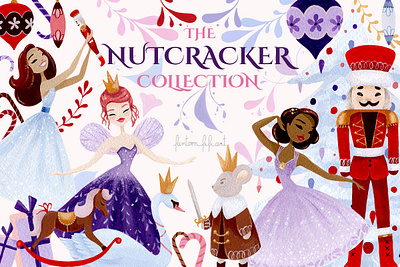 Nutcracker clip art collection clip art creative market fine art hand painted illustration