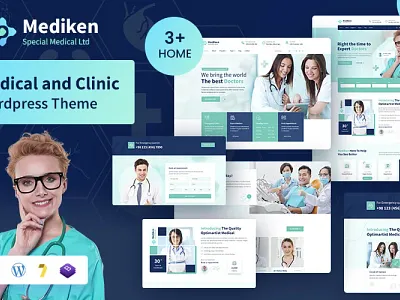Mediken - Medical & Clinic Service WordPress Theme.