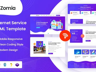 Zomia - ISP & Internet Service HTML5 Template