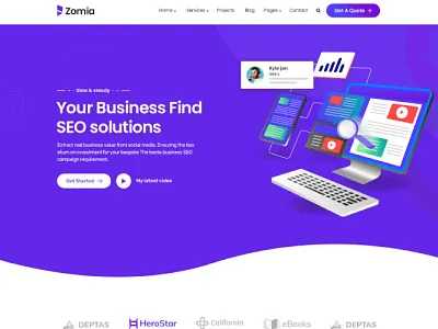 Zomia SEO Marketing HTML5 Template