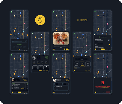 Buffet app design prototyping ui ux ux design