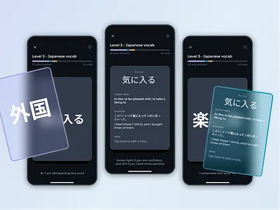 Flashcard App Concept design ui ux