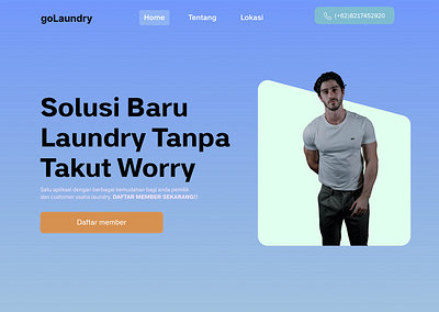 Laundry Service Provider Landing Page admin page branding design landing page laundry laundry website ui web design