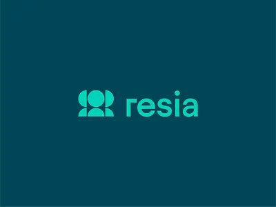 Resia branding logo logotype