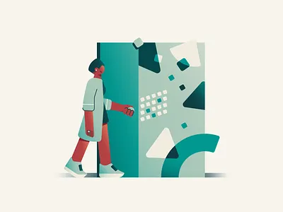 Welcome character login medical vector welcome