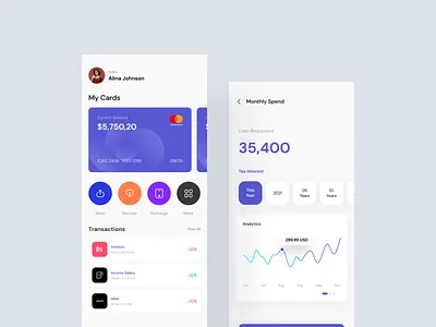 Finance App UI Kit app ui business banking redesign ui ux