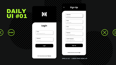 Daily UI | Create Sign Up and Login Page app appsdesign branding dailyui day1 design figma figmadesign graphic design illustration logo ui