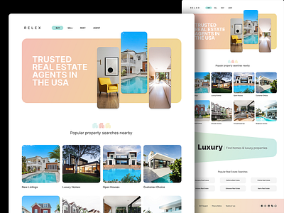 Real Estate Website Design | USA design hosue property real estate realestate realestateagents ui usa ux website