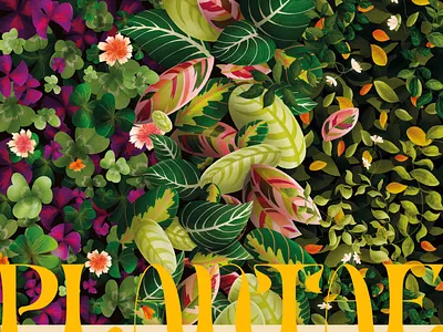 PLANTAE_poster desenho design digitalart editorial graphic design illustration poster