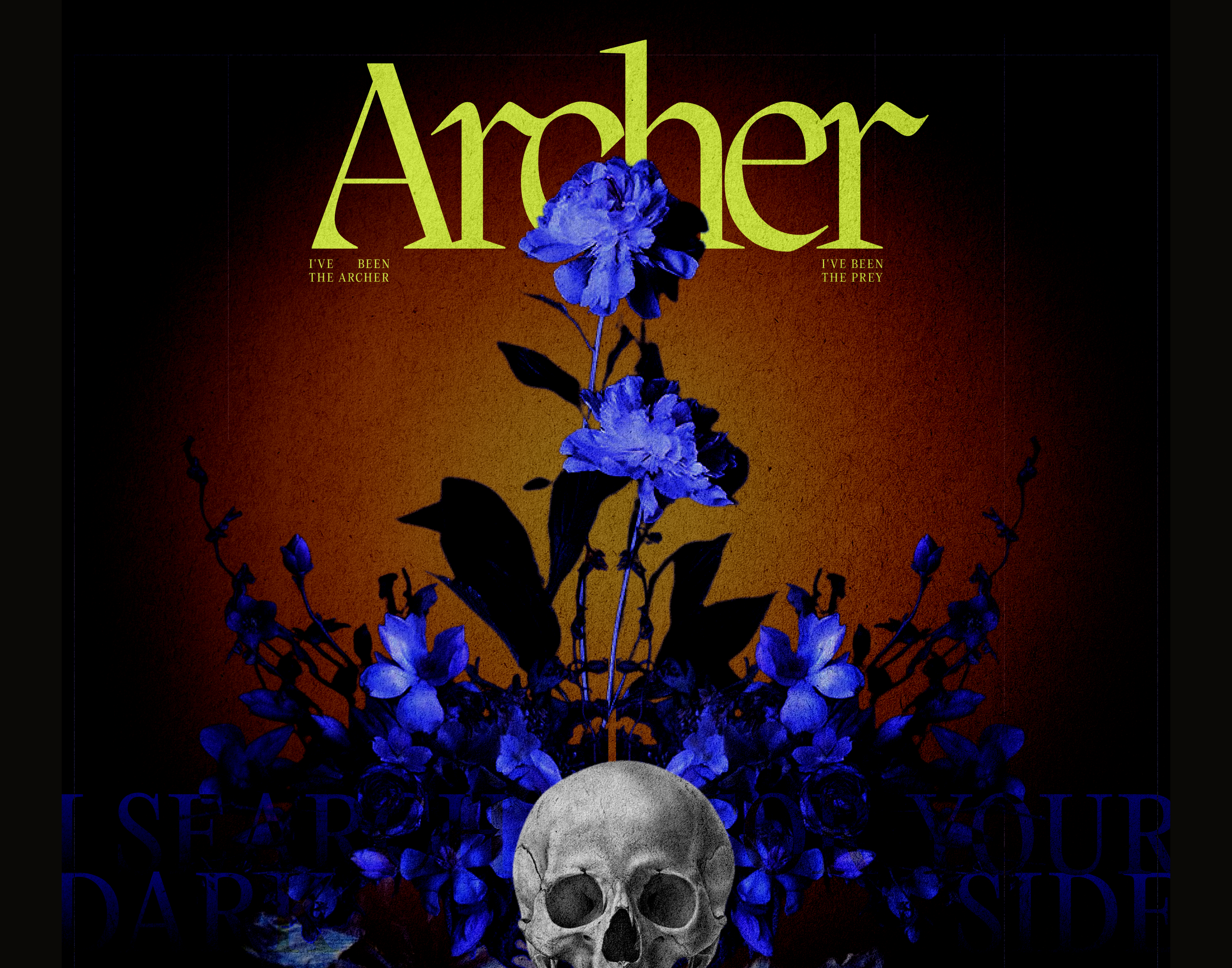 Visual exploration dark dark academia dark aesthetic dramatic lightning editorial floral gothic graphic design grunge typography layout lyric design moody poster surrealism texture typography vintage