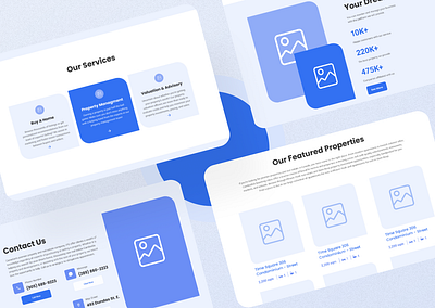 Website Wireframe Layout (Real Estate ) graphic design high fidelity wireframe landing page low fidelity wireframe ui web ui website wireframe