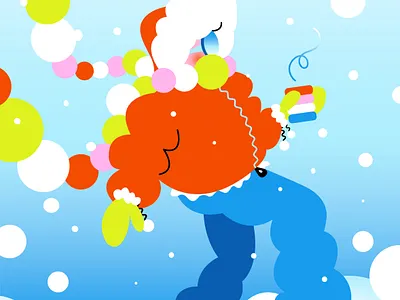 Brrrr art bright color character character design character illustration cold digital illustration editorial flat illustration girl graphic design illustration snow vector walking winter winter art woman