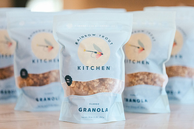 Rainbow Trout Kitchen | Packaging brand identity branding design design collateral graphic design packaging