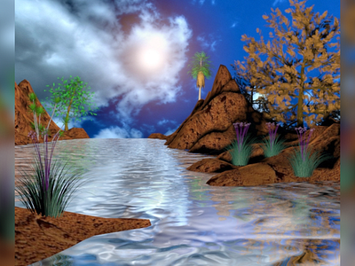 the horizon 3d 3d art 3d design 3d modeling 3ds max graphic design maya