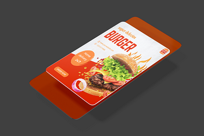 Super Delicious Burger Post adobe adobe xd banner design branding business flyer design facebook post graphic design illustration instagram post post design ui