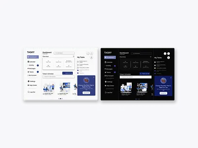 Tasky Dashboard dashboard ui ux