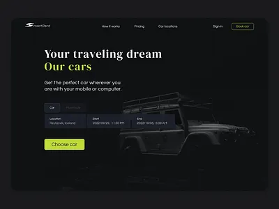 Landing page | Daily UI Challenge 003 desktop landingpage ui