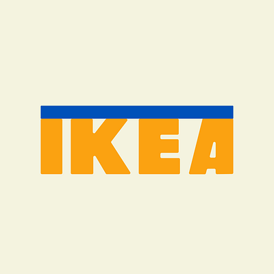 Ikea blue brand brand design brandin complementary logos flat design ikea impressions logo logo design logomania vector logo yellow