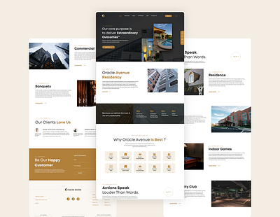 Oracle - Real Estate Website adobe xd builder design construction website design design figma landing landing page landing page design landingpage real estate real estate web design real estate website design ui uiux uiux design ux website website design