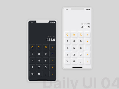 Daily UI 04 | Caculator caculator ui daily ui design neumorphism ui uidesign
