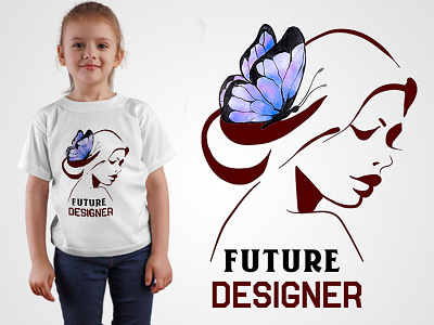 Kids T-Shirt Design/ Future Designer T-Shirt Design baby design future designer graphic design illustration kids kids t shirt design mahfujur rahman march by amazon print on demand shirt design t shirt design trendy trendy t shirt tshirt design typography white t shirt design