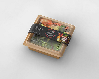 Free Square Food Container Mockup PSD 3d animation branding design graphic design illustration logo motion graphics ui vector