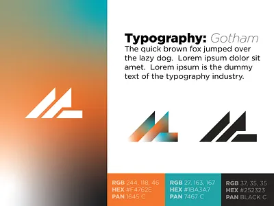 Rebrand concept blue branding college concept design flat gradient graphic design letter letter l letter m logo m mesh gradient orange rebrand school software typography vector