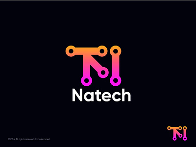 Natech logo a b c d e f g h i j k l m n abstract blockchain branding design ecommerce illustration it company logo letter mark monogram letter n logo logo design logo designer modern logo o p q r s t u v w x y z saas software symbol tech technology web3