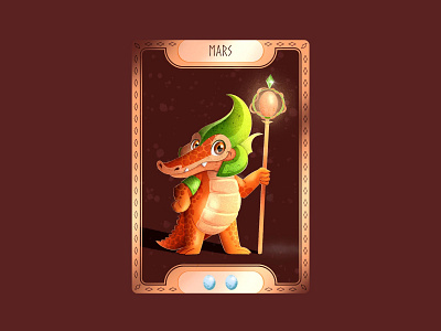 MARS. Game character design alligator animal art board game card card design character character design children character children illustration crocodile cute animals game game character game design illustration mars