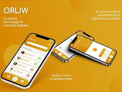 Orliw app chat design exchange friends ui ux
