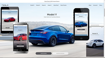 Tesla Clone App graphic design ui