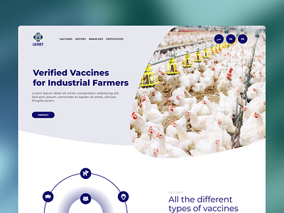 Website for vaccine distributor company medicine vaccine vet webdesign website