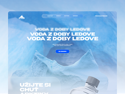 Website UI for e-commerce project branding design e commerce ui water webdesign