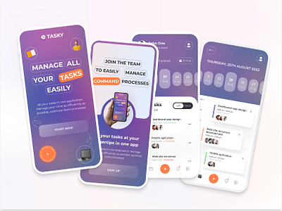 Task management App application design ideal design mobile app modern app design project management reminder app schedule app task task app team manager ui ui application uxui