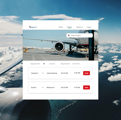 Flight Search design ui