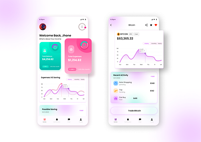 Crypto Wallet App agency landing page app design app landing page cryptoapp cryptocurrency design graphic design mobile app design ui ux website design