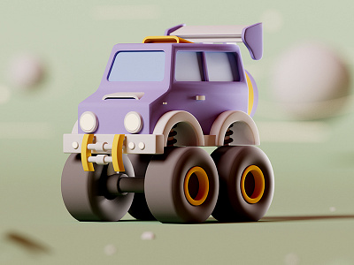 Race Van c4d cars cinema 4d illustration isometric lowpoly race redshift tunning van vehicles