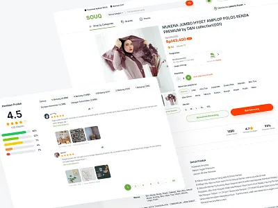 Marketplace Product Page design detail detail page ecommerce image marketplace product product page review shop testimonials ui ux web design