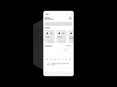 Low Fidelity Wireframe app design mobile mockup ui ux wireframe