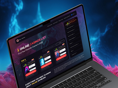 Concept project iGaming concept igaming ui