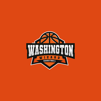 Washington Wizard Basketball Team 2022 3d basketball branding design dribbble game graphic design illustration lettermark logo metalic minimal orange realistic sports team trending vector wordmark