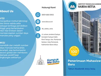 Three-fold brochure graphic design