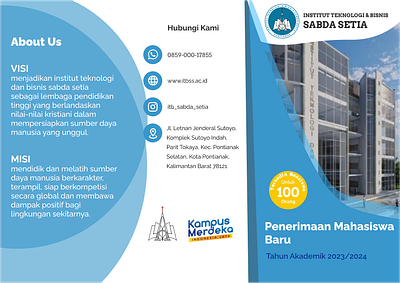 Three-fold brochure graphic design