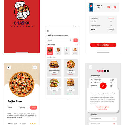 Food Application Design app app ui design food app ui food app ui design inspiration typography ui ui design uiux ux
