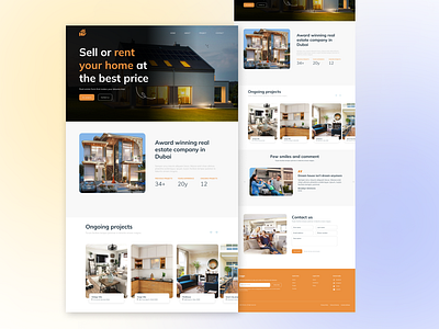 Real Estate Website home website house web design real estate website ui design uiux design web design