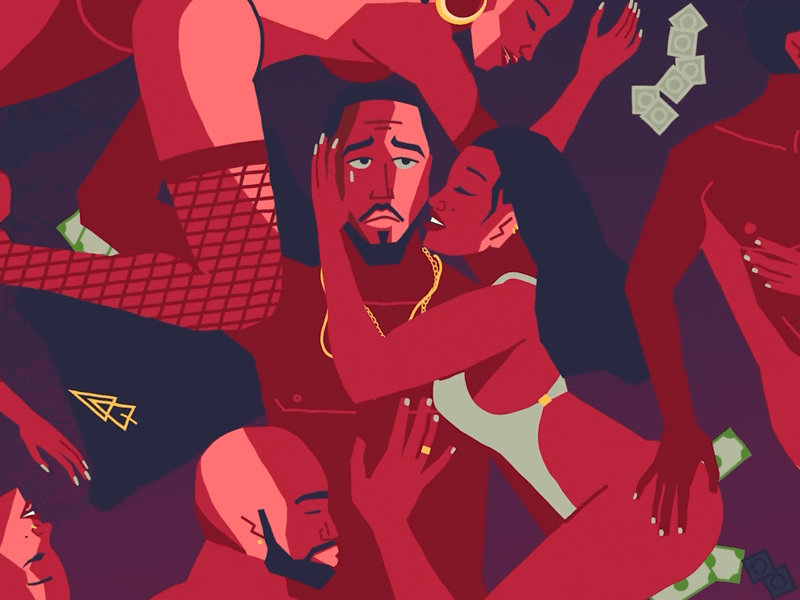 Love is a mess after effects animation characater rig character design choose wisely design dreamville duik illustration jcole kod love motion motion graphics orgy sexy