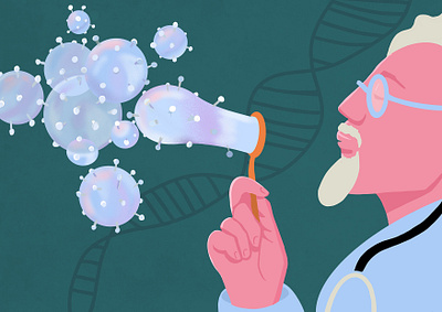 Corona Blows character design flat illustration illustration illustrations procreate