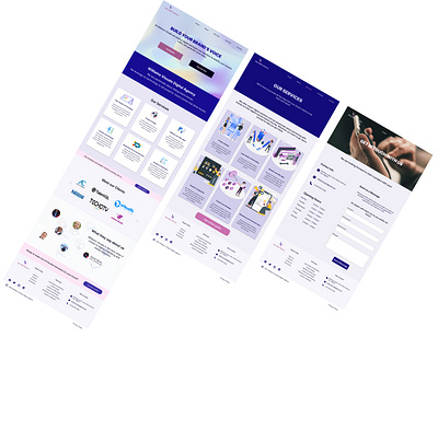 Digital agency website branding design ui ux