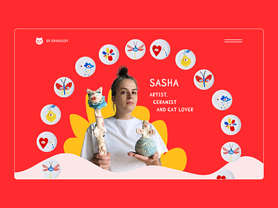 Portfolio of artist and ceramist art art gallery art works artist artist portfolio business ceramics ceramist design figma gallery graphic design illustration motion design portfolio portfolio website tilda ui uidesign webdesign